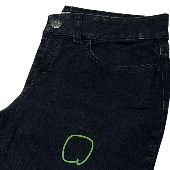 Riders by Lee Mid Rise Boot Cut Jeans Midrise Black Bootcut Jeans Casual Fall - Picture 7 of 11